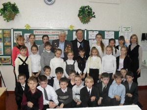 Зустріч учнів 3-А класу з ветераном Кириченко Г. Н.